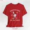 Christmas Goose On The Loose T Shirt Funny Silly Ironic Lover Xmas Vintage Stretched Graphic Unisex Casual Breathable