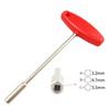 Велосипедный скрытый спицевой ключ 3,2/4,7/5,5 мм Т-образный торцевой ключ Встроенный инструмент для спиц Велосипедный ремонт Прочная сталь MTB Горный велосипед