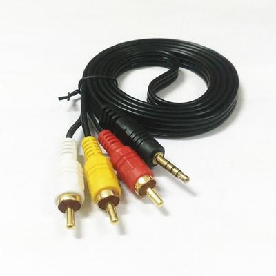 Кабель 1,5 м 3,5 мм на 3 RCA аудио-видео для ТВ