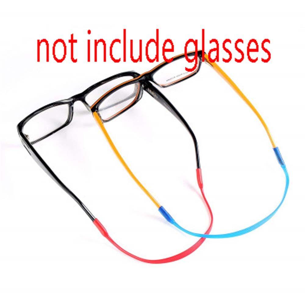 Solid Color Children Silicone Eyeglass Chains Sunglasses Rope Glasses Cord Sunglasses Band