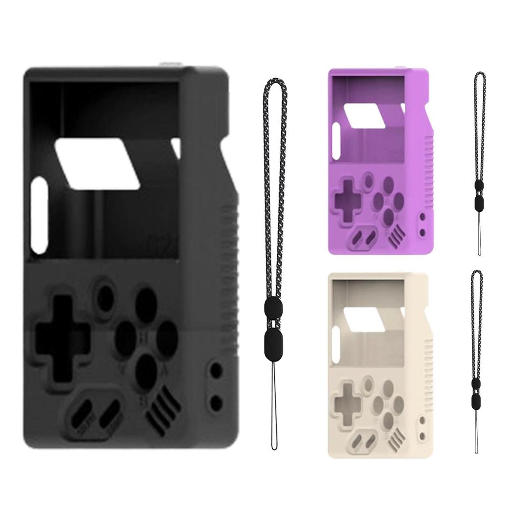 Soft Silicone Case Protective Cover Scratch Resistant Game Console Cover Anti-Slip Skin Cover With Lanyard