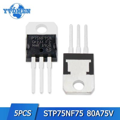 5 ШТ STP75NF75 P75NF75 Мосфет Транзистор TO-220 Полевые Транзисторы 75в 80А