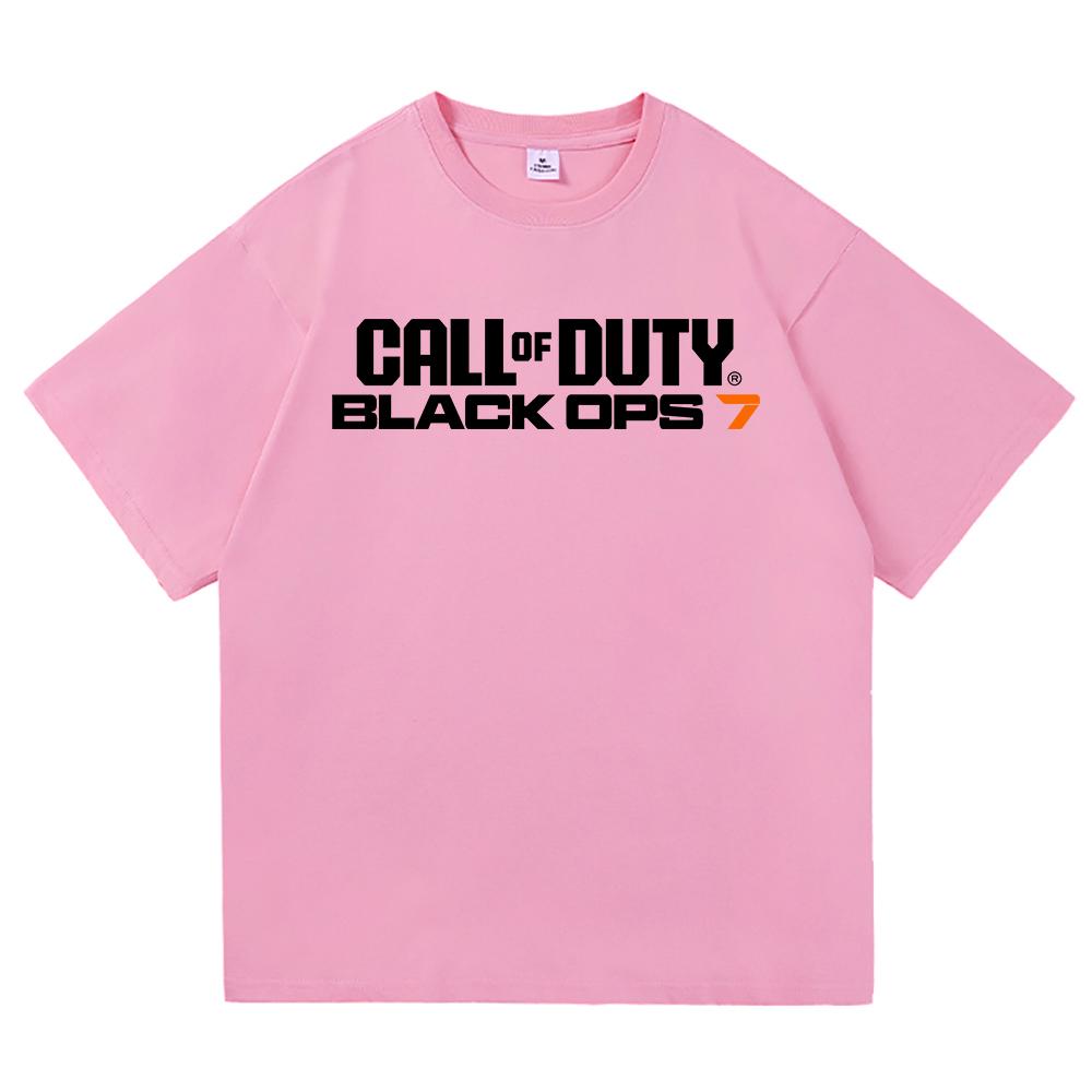 Футболка Call of Duty 7 Горячая Мода Мужская/Женская Харадзюку Эстетика Винтажная Футболка Высокое Качество Повседневная Крутая Игра Хлопковые Футболки