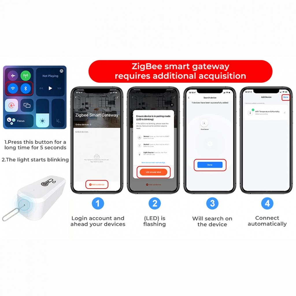 TUYA Intelligent Temperature and Humidity Detector Home Indoor