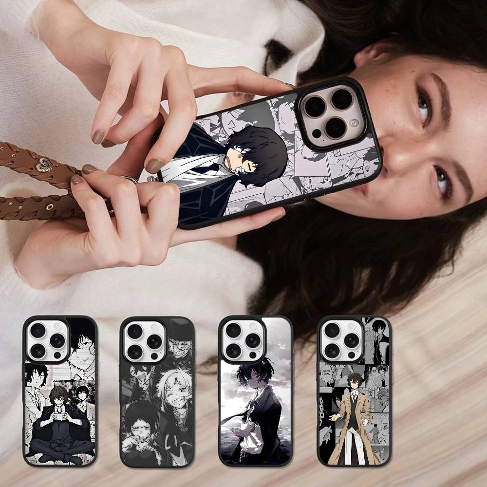 Аниме O-Oshi No K-Ko Чехол для телефона Для iPhone 17 Air 16 15 14 13 12 11 Pro Max PC TPU Черный Жесткий