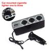 Автомобильный прикуриватель-разветвитель 12 В/24 В автомобильное зарядное устройство с 3 розетками + USB-портом, автомобильный адаптер питания постоянного тока для телефона, GPS, видеорегистратора, аксессуара