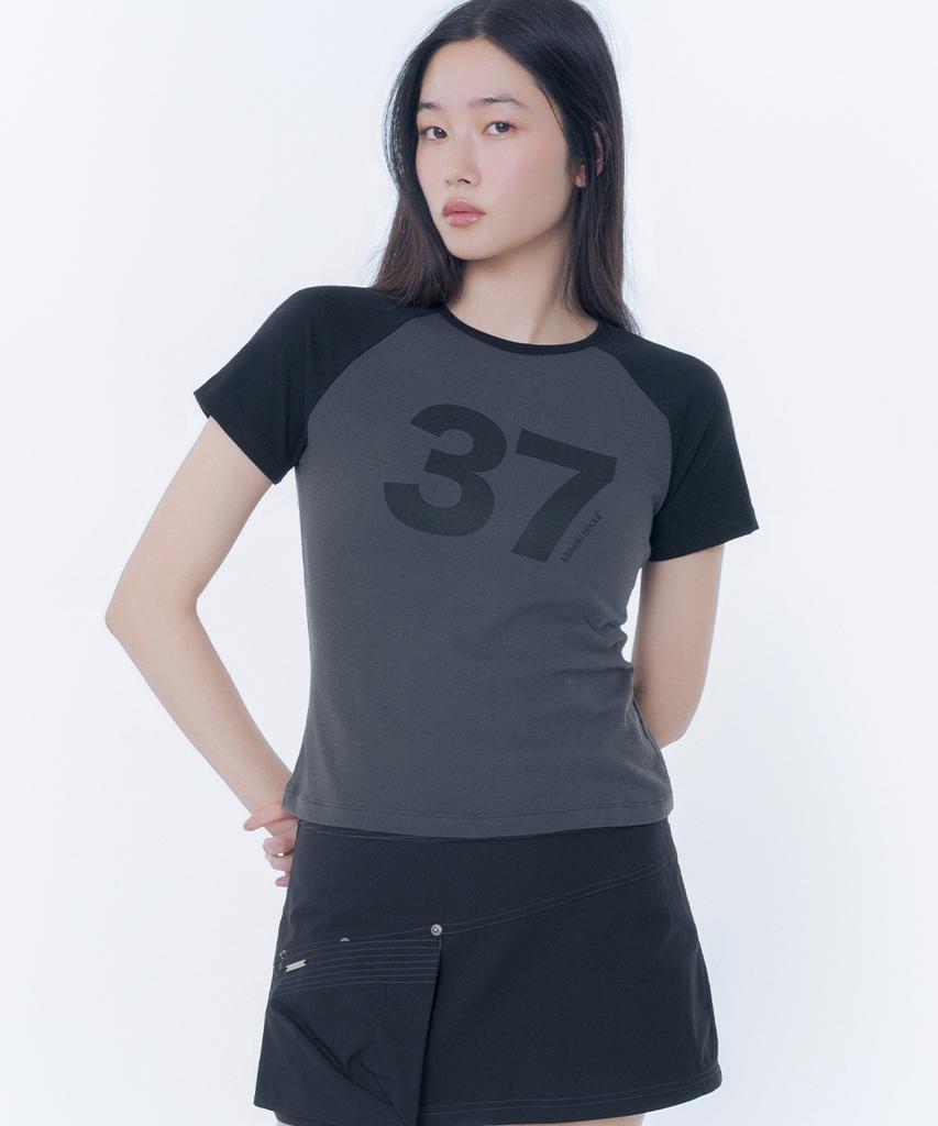 MISEKI SEOUL Miseki 37 Raglan Short Sleeve Charcoal