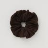 THE RYE Suede Pleats Scrunchie(Brown)