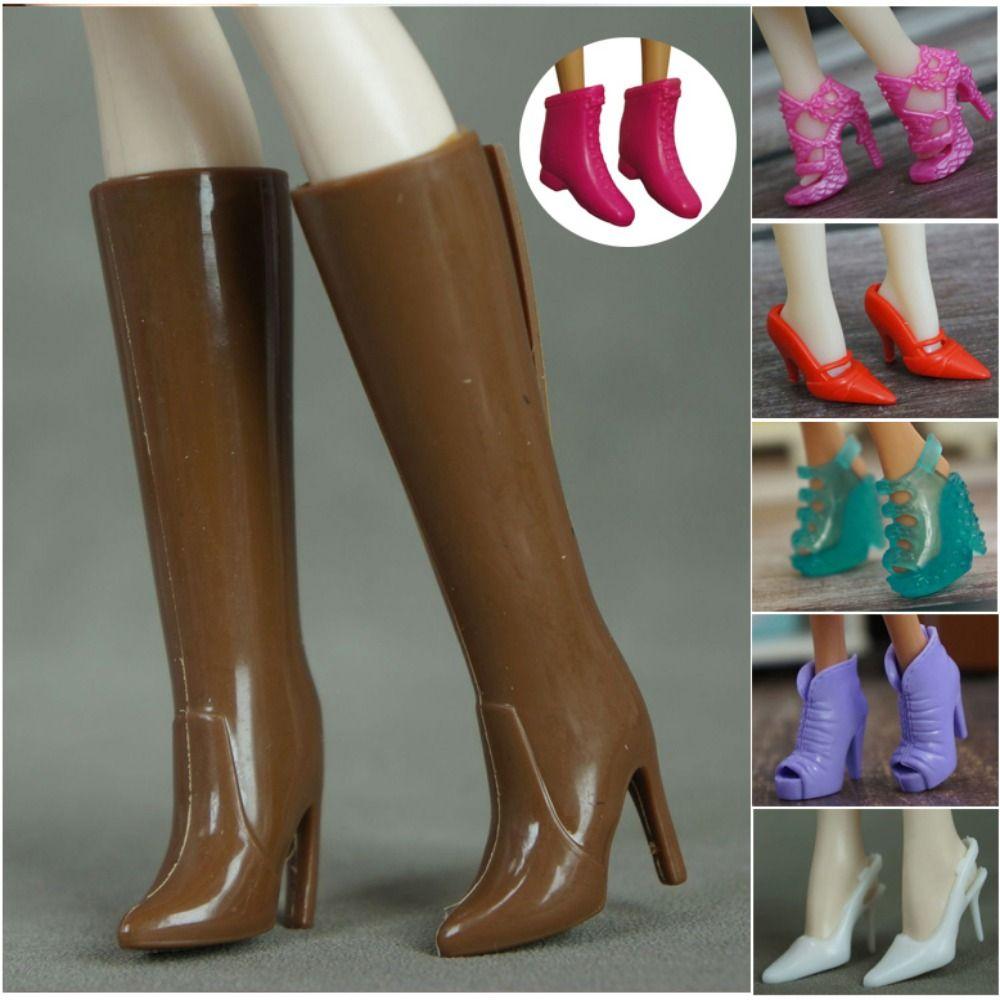 Fashion 1/6 Doll Sippers Shoes Plastic Shoes Clothes Accessories Fit Foot Length 2cm Dolls