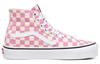 Women's Sneakers Vans Checkerboard SK8 HI Tapered Shoes Pink Women's