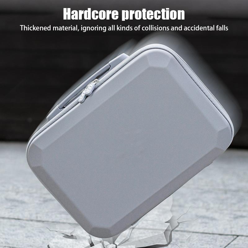 Drone Storage Bag Handheld Flying Camera Accessory Box Splash-proof PU Portable Carrying Case Shoulder Bag for Outdoor Shooting