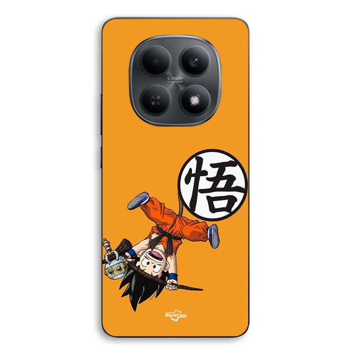 Coque de téléphone - MANIACASE - Xiaomi Redmi Note 15 5g - Silicone TPU - Noir - Dragon Ball Sangoku petit logo