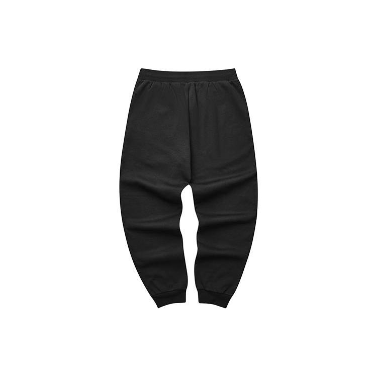 Skechers Knitted Sweatpants Men's Carbon Black/0018 Thickened Cuffed Pants L323M086-0018