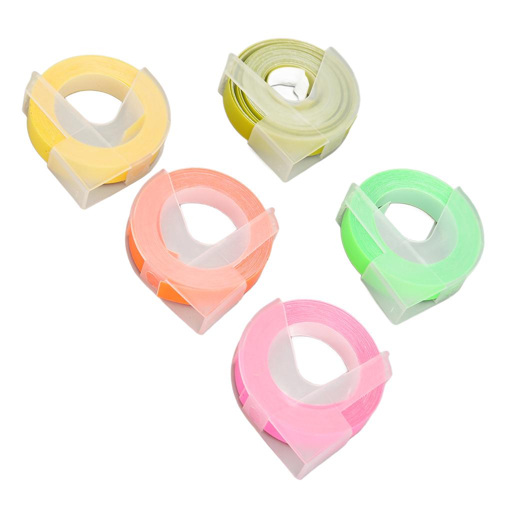 5 шт. 3D тисненые этикетки ленты самоклеящиеся тисненые этикетки для 12813 12814 1610 1540 153