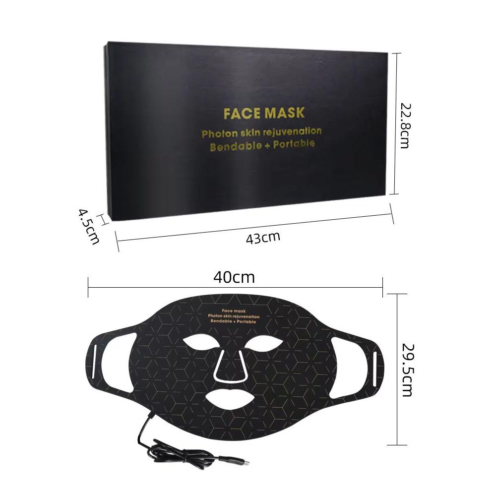 4 в 1 светодиодная светотерапевтическая маска для лица, терапия красным светом, антивозрастная, против морщин, подтяжка кожи, отбеливание, усовершенствованная фотонная маска
