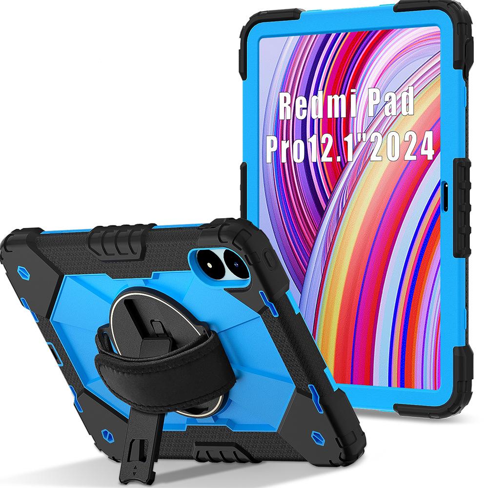 Совместимо с Redmi Pro 12,1 дюйма, Redmi SE 8,7 и Redmi Pad 2: Чехол для планшета с ремешком для руки и подставкой.