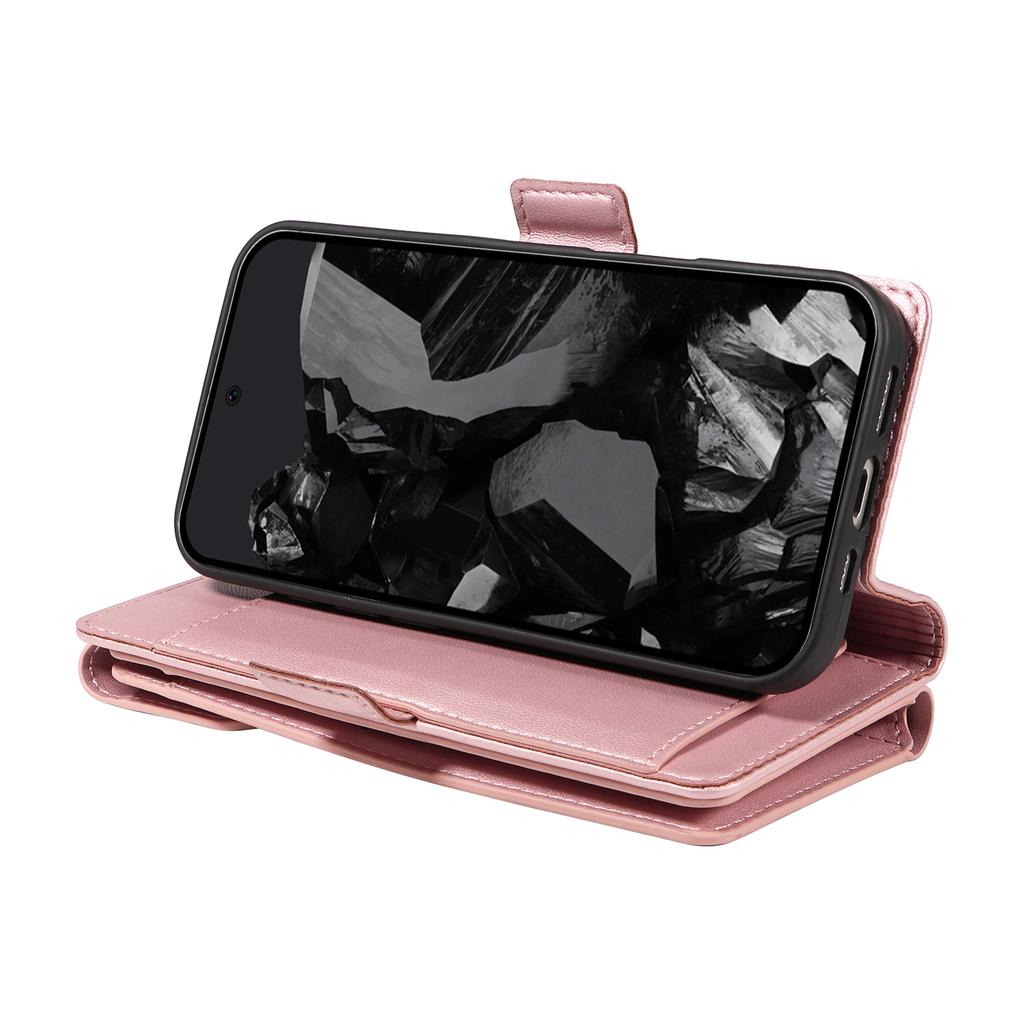 Чехол для Google Pixel 9 Pro/Pixel 9 с держателем для нескольких карт и ремешком, чехол-подставка из ПУ кожи для телефона