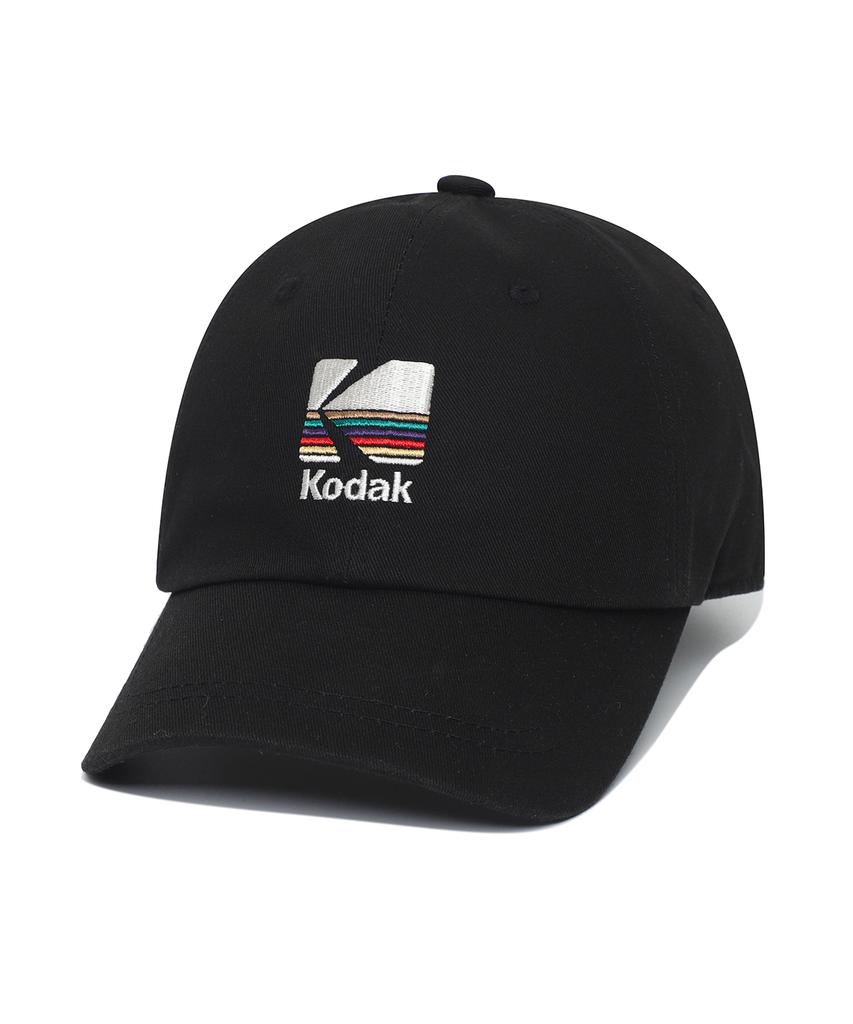 KODAK Signature Fit Черная бейсболка с вышивкой Радуга