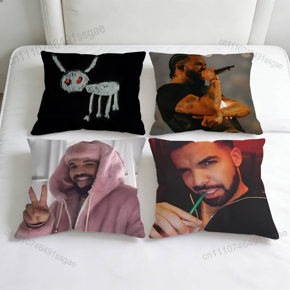 Hot Rapper DDrake Square Pillow Case Soft Decorative Throw Pillow Cover for Home Sofa Bed