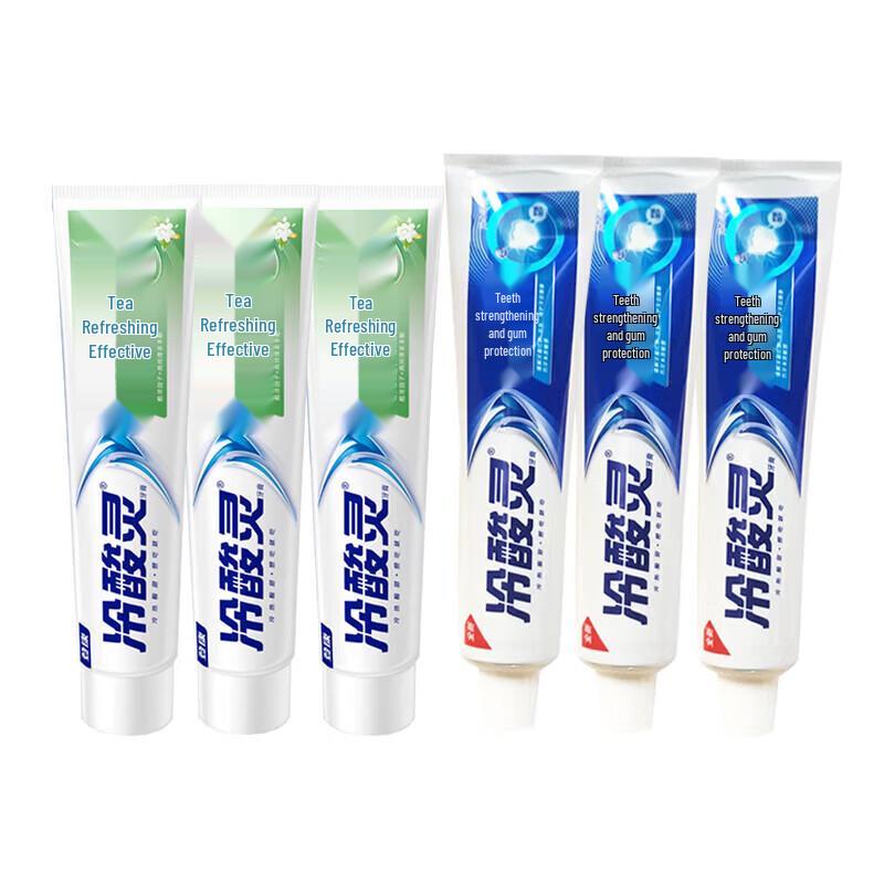 Зубная паста Lengsuanling Tea Fresh & Gum Care Anti-Sensitive, Мультиупаковка