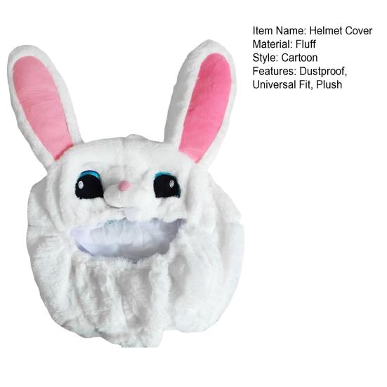 Motorcycle Helmet Cover Dustproof Universal Bicycle Helmet Cover Funny Plush Motorcycle Headwear for Full Helmets