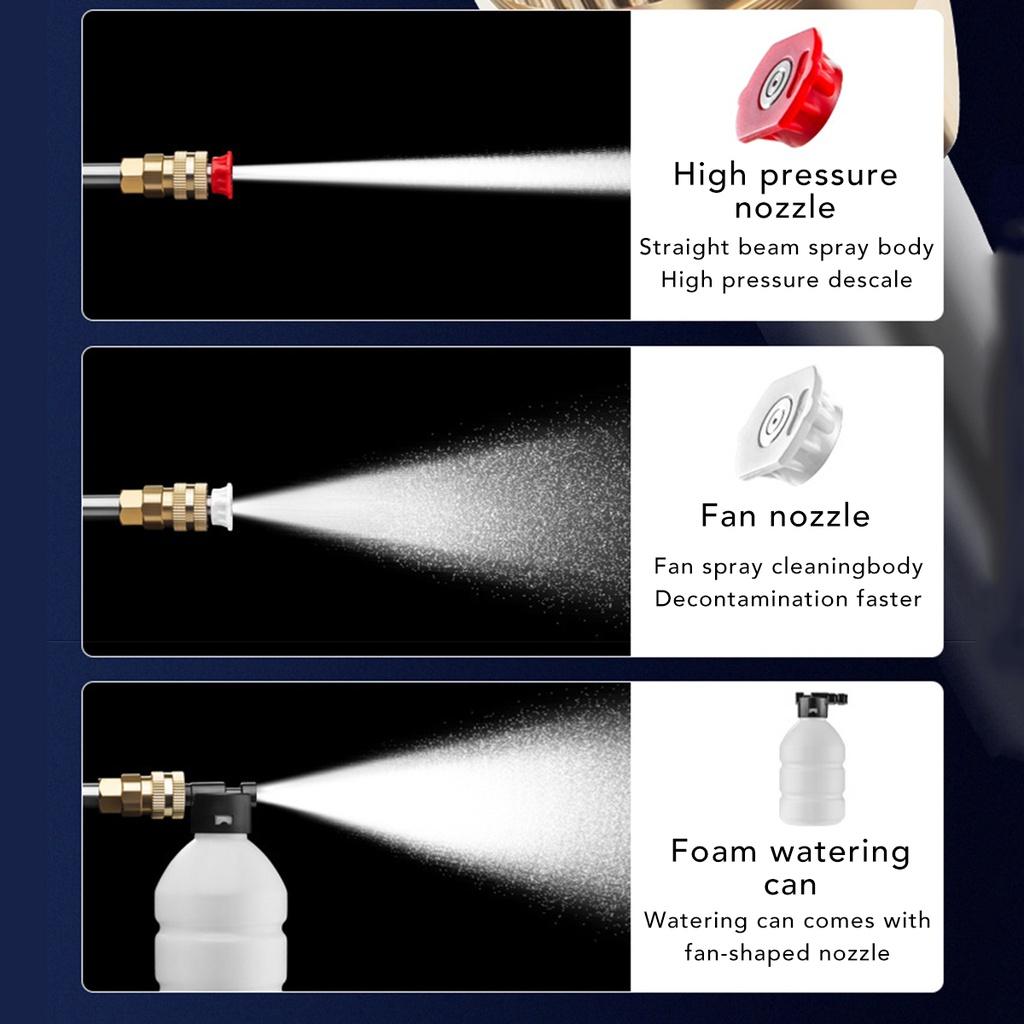 88 В Ручная Беспроводная Мойка Высокого Давления для Автомобиля Автоматический Распылитель Мойка для Автомобиля Очиститель Подходит для Аккумулятора 1000 Вт