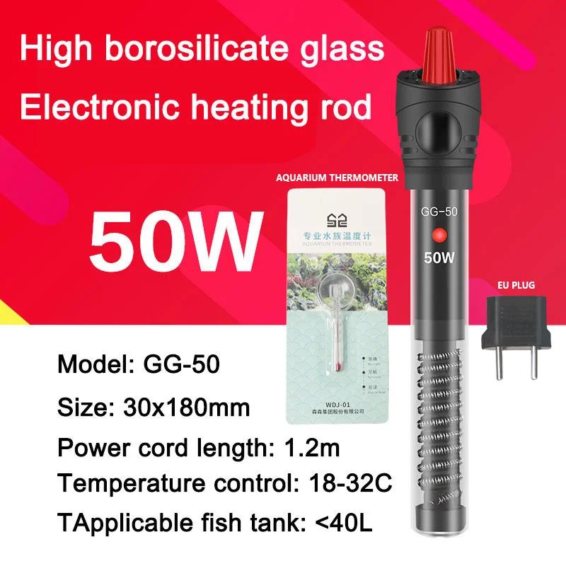 Aquariums Submersible Heater Display Digital Fish Tank Heating Rod With thermometer Constant Temperature Control 220-240V