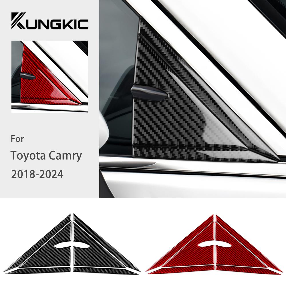Декоративная накладка в салон под карбон для Toyota Camry 2018 2019 2020 2021 2022 2023 2024 LHD RHD Панель салона
