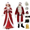 New, Christmas Clothing, Adult Women's Plus-size Santa Dress.