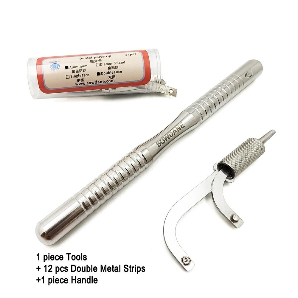 Стоматологические ортодонтические инструменты для межпроксимальной обработки эмали Заменяемые полоски Полировка зубной эмали Редукция зубов Инструмент для отбеливания зубов
