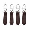 4pcs/set Small Zipper Pull PU Leather Zipper Fasteners New Zipper Tab  Bags Luggage Purses Backpacks