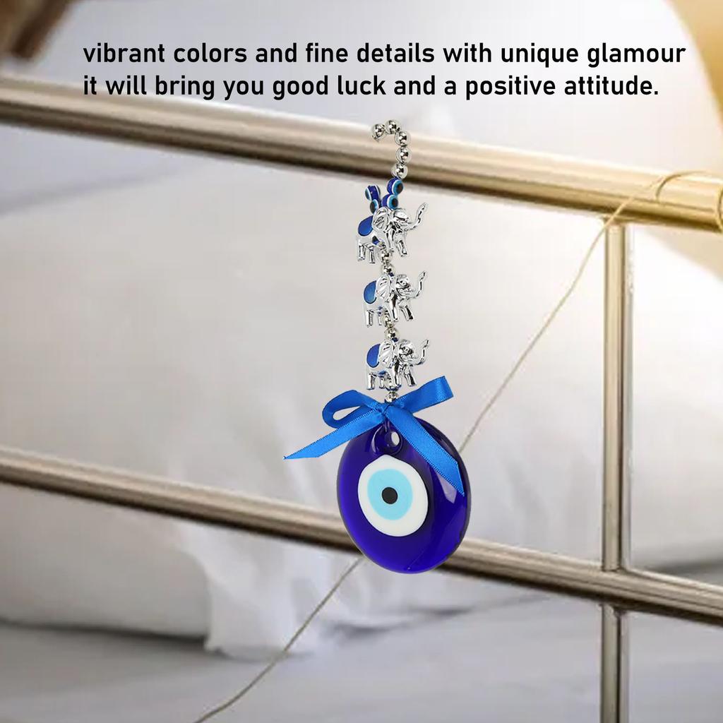 Eye Hanging Ornament Lucky Fortune Cute Bright Colors Durable Resin Blue Eye Ornament for Car Bedroom Office