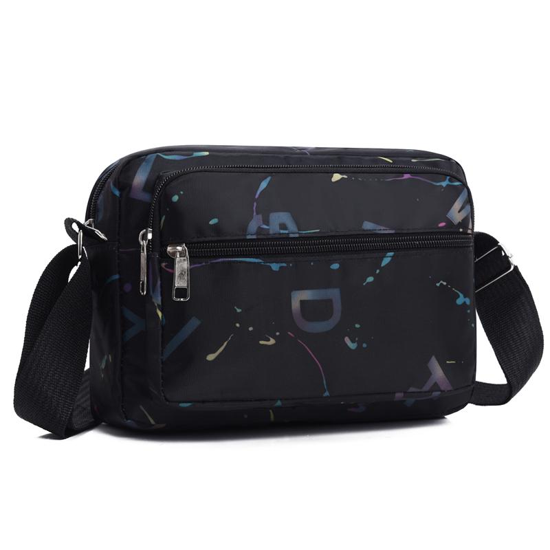 Новая нейлоновая женская сумка-мессенджер на одно плечо с диагональной вязкой, большая вместимость, сумки через плечо, сумка для телефона