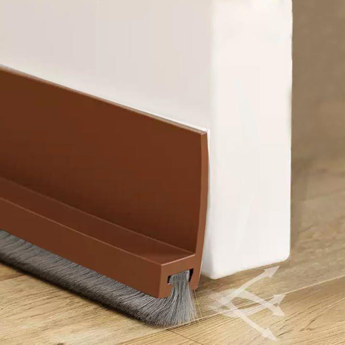 Joint de porte - AIMOONSA - 100 cm - Marron - Brosse - Cylindrique