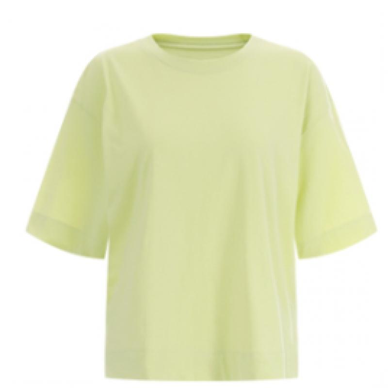 Shop Women Basic Round 5 Sleeve SpliT CoTTon 100 Bio Washing Daily T shirT Dai