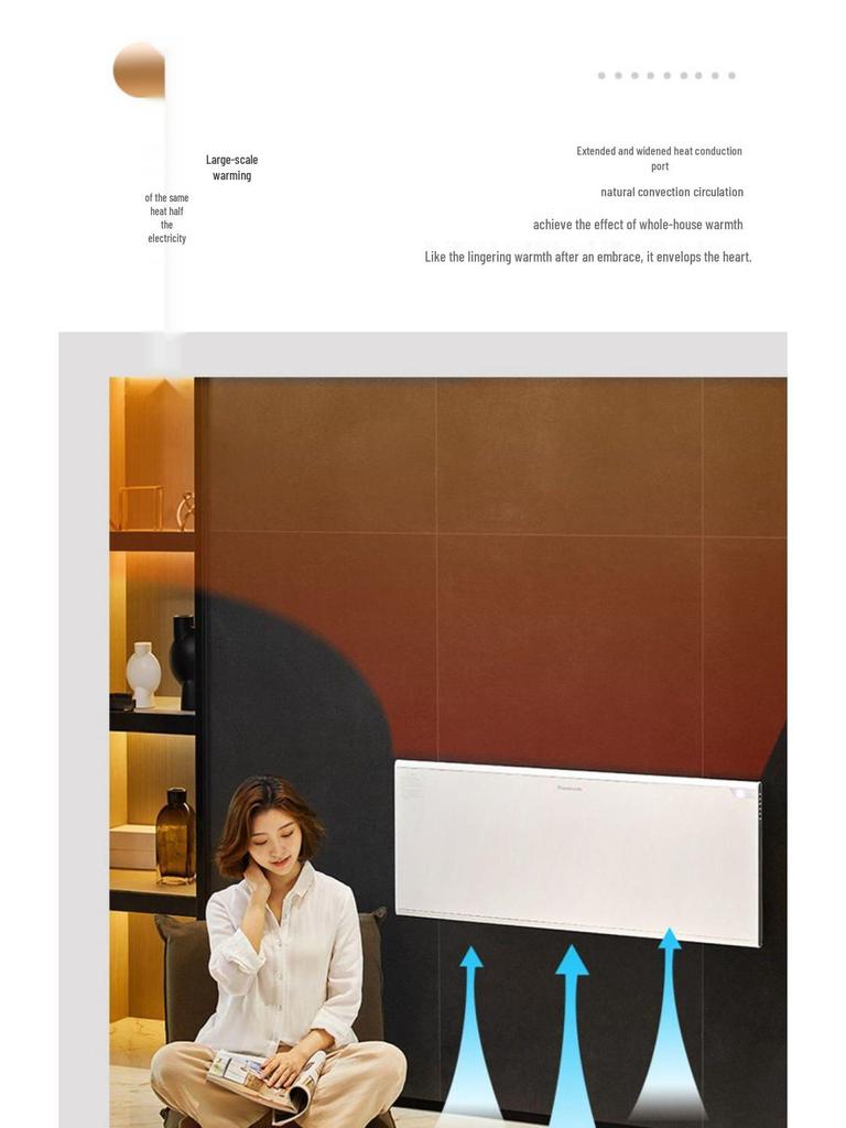 Panasonic AT2021CW Graphene Energy-Efficient Heater - Large Area Home Radiator Fan.