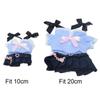Blue Shirt Dress Suit Replaceable Outfit Miniature School Uniform Gift Doll Clothes  Stuffed Doll