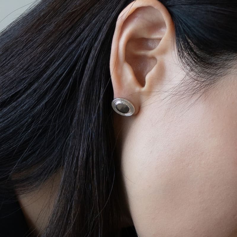 Invisible collage VESTIAGE EARRING_SILVER