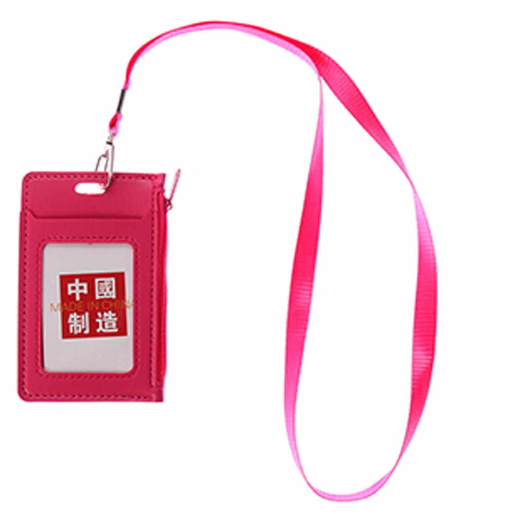 Сумка-ремешок на молнии Кошельки для монет Держатели кредитных карт Держатели удостоверений личности с шейным ремешком Держатель удостоверения личности