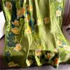 Lotus Pond Luxury Scarf Women's Delivery New Silk Scarf Long Large Size Travel Shawl Sunscreen