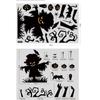1 Pc Halloween Party Sticker  Ghost Spider Pumpkin Skeleton Sticker for DIY Decroate Window Static Electricity Sticker