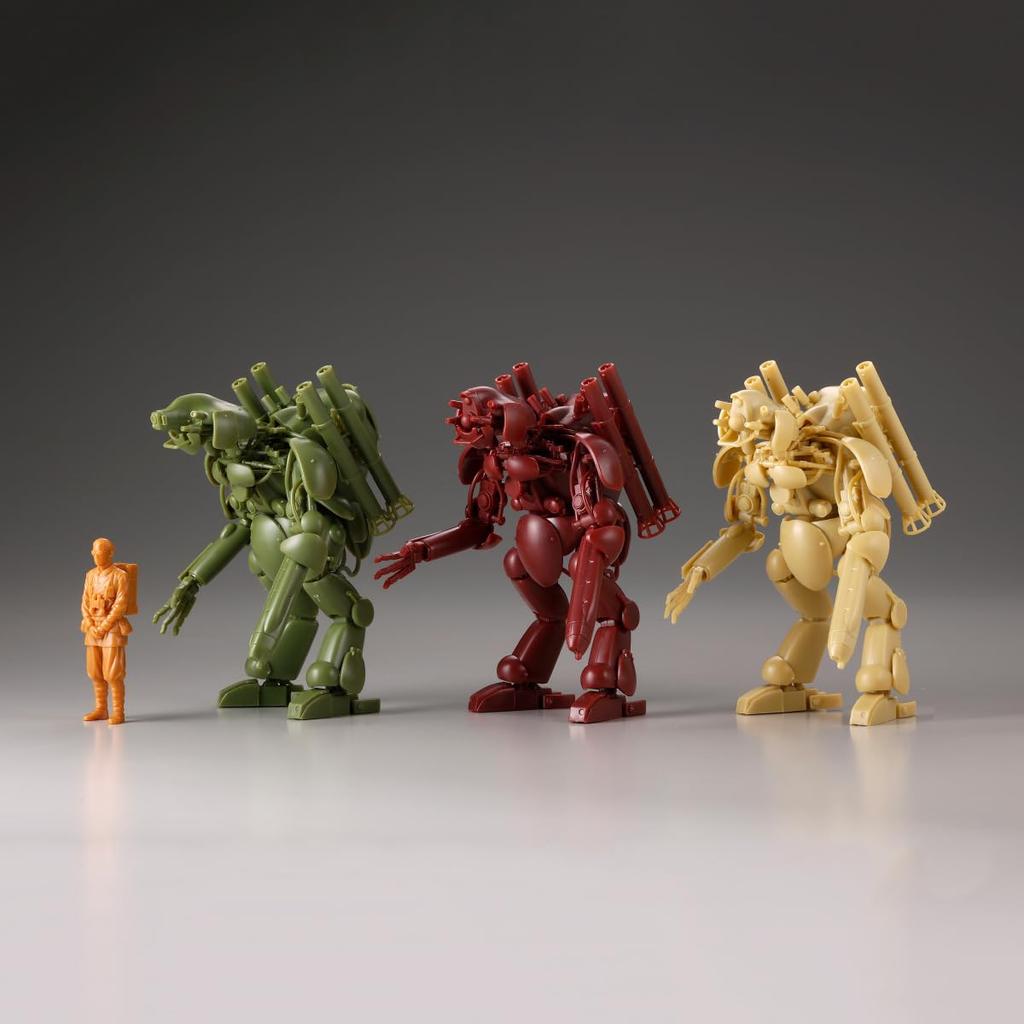 Kaiyodo ARTPLA Maschinen Krieger Набор Final Hund и Человек с канистрой (Переиздание 2026) Пластиковый набор для сборки, не окрашенный, масштаб 1/35 AP053