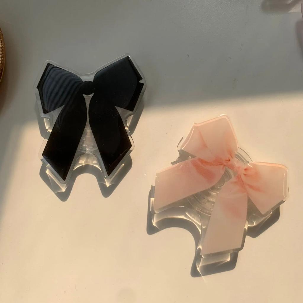 Милая девушка бант подушка безопасности подставка для iPhone Android мобильные телефоны настольный просмотр ленивый кронштейн телефон чехол украшение