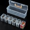 7pcs 6 Small Boxes 1 Large Box Tool Parts Storage Box Set  for Home Use