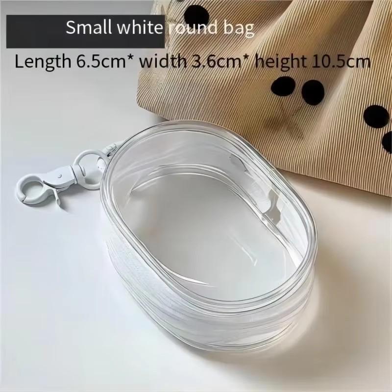 Прозрачная сумка для хранения, брелок для ключей, дорожный портативный кабель для передачи данных, наушники, многофункциональная петля для ключей, мини-сумка для кукол