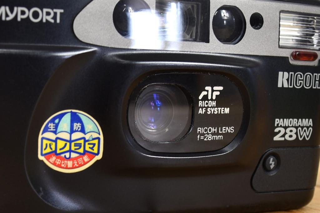 Ricoh Myport Panorama 28W 35mm Film Camera Japan Black Tested
