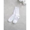 Monfoot Women S Ribbed Long Neck SockS White