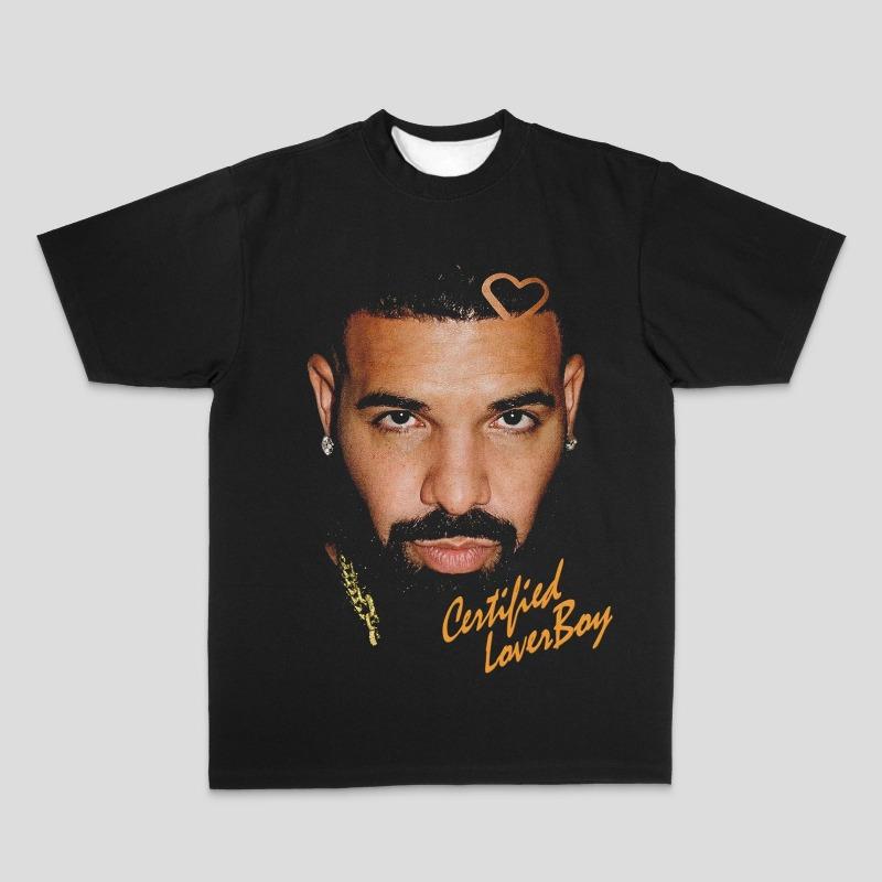 Drake Men's 3D Printed T-shirt New Style Top Hip-hop Ghetto Gansta T-shirt Women's Designer Clothing Y2k Pattern Quick-dry Top