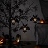 2PCS Openwork Gothic Style Halloween Bat Light Glowing Halloween Bat Lampshade  Ghost Festival