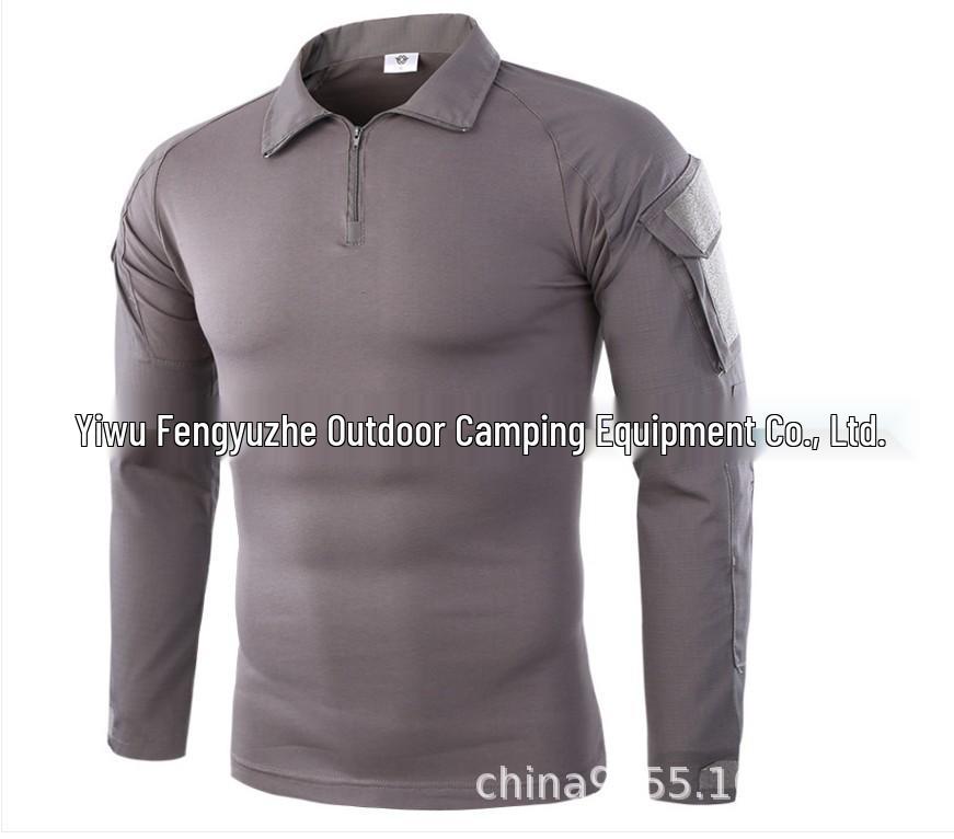 Комплект тактических мужских футболок с длинным рукавом Bone Frog Outdoor Quick Dry для альпинистов и любителей спорта